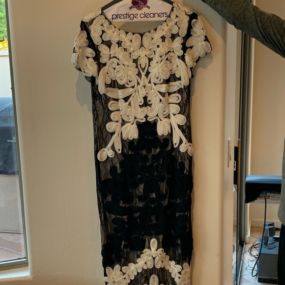 JS Collections Soutache Dress- worn once. Size 8. - Picture 2 of 3